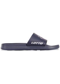 Badesandale Lotto, Herren, Gr. 39, blau (navy, wei&szlig;), Synthetik, clean, Schuhe Badesandale, - mit bequemem Fu&szlig;bett