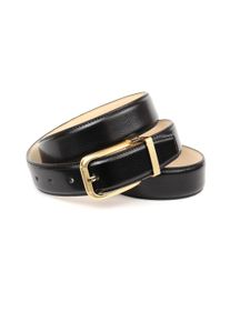 Lederg&uuml;rtel Anthoni Crown, Herren, Gr. 100, schwarz, Rindsleder, G&uuml;rtel Lederg&uuml;rtel, Schlie&szlig;e goldfarben, leicht bombiert