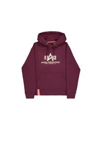 Hoodie Alpha Industries "Basic Hoodie BL", Herren, Gr. S, schwarz cherry, Obermaterial: 80% Baumwolle, 20% Polyester, regular fit, Sweatshirts Hoodie