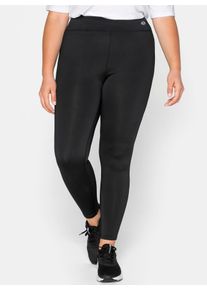 Funktionshose sheego, Damen, Gr. 46, Normalgr&ouml;&szlig;en, schwarz, 90% Polyester, 10% Elasthan, unifarben, Hosen Funktionshose