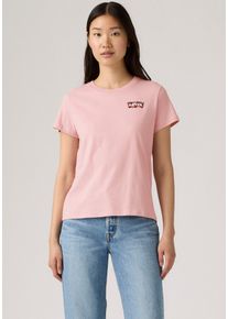 Levi's T-Shirt LEVI'S "THE PERFECT TEE", Damen, Gr. XL (42), gab rose, Single Jersey, Obermaterial: 100% Baumwolle, normal, Rundhals, abgesteppt, Shirts T-Shirt, mit Batwing-Logoprint