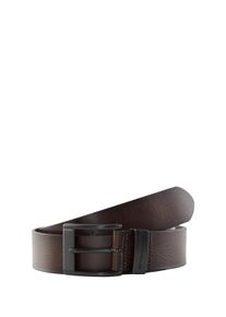 Lederg&uuml;rtel Tom Tailor "TTTHOMAS", Herren, Gr. 100, braun (dunkelbraun), Rindsleder, G&uuml;rtel Lederg&uuml;rtel, 4 cm breiter Herreng&uuml;rtel, Casual und Jeans Look, bis Gr. 120