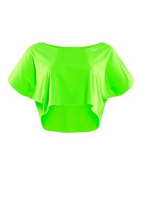 Oversize-Shirt WINSHAPE "DT104", Damen, Gr. XS, gr&uuml;n (neon gr&uuml;n), 80% Polyester, 20% Elasthan, U-Boot-Ausschnitt, Shirts Oversize-Shirt, Functional