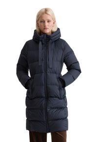 Marc O'Polo Daunenmantel MARC O'POLO, Damen, Gr. 32, blau (tiefblau sea), Web, Obermaterial: 100% Polyester, Basic schmal, M&auml;ntel Daunenmantel, mit hochwertiger Verarbeitung und vielen Details