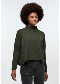 Strickpullover Eterna, Damen, Gr. S, khaki, 70% cotton, 30% Kaschmir, normal, Pullover Strickpullover