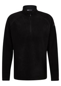 Fleecepullover Ziener "JUSEI-Z midlayer man", Herren, Gr. 46, schwarz, Obermaterial: 100% Polyester, Sweatshirts Fleecepullover