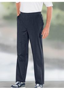 Homewearpants CLASSIC, Herren, Gr. 44/46, Normalgr&ouml;&szlig;en, blau (marine), 100% Baumwolle, meliert, unifarben, lang, Hosen Homewearpants