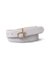 Lederg&uuml;rtel Calvin Klein "CK BUCKLE BELT 30MM", Damen, Gr. 95, gold (chateau, ck light gold), Rindsleder, unifarben, G&uuml;rtel Lederg&uuml;rtel