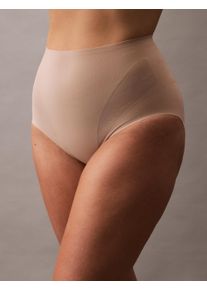 Formslip "SCULPTED FIRM MESH BRIEF", Damen, Gr. XXXL (48), beige (cedar), Mesh, Obermaterial: 56% Polyamid, 44% Elasthan, Calvin Klein Underwear, unifarben, k&ouml;rpernah, Unterhosen Formslip, mit formendem Effekt, shapewear