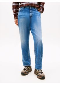 5-Pocket-Jeans Tommy Jeans "Sonny Regular Tapered", Herren, Gr. 32, L&auml;nge 32, blau (denim medium), Denim/Jeans, Obermaterial: 99% Baumwolle, 1% Elasthan, regular fit, Jeans 5-Pocket-Jeans, mit dezenter Waschung