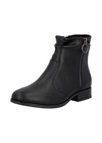 Stiefelette Rieker, Damen, Gr. 38, schwarz, Lederimitat, unifarben, Schuhe Stiefelette, Boots, Blockabsatz, mit Innenrei&szlig;verschluss
