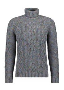 Rollkragenpullover Ragman, Herren, Gr. 58, gr&uuml;n (schilf, 131), Strick, 100% Baumwolle, ohne Ausschnitt, Pullover Rollkragenpullover