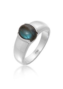 Siegelring Kuzzoi "Ring Herren Siegelring Labradorit 925 Silber" Gr. 62, silber, Fingerringe, Herren, 62, ohne Stein, Silber 925 (Sterlingsilber), 4mm, Siegelring