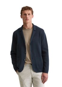 Marc O'Polo Stricksakko MARC O'POLO, Herren, Gr. M, schwarz navy, Strick, Obermaterial: 100% Baumwolle, regular fit normal, Sakkos Stricksakko, regular fit, aus Bio-Baumwolle