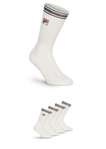 Sportsocken Fila "UNISEX TOP QUALITY FULL TERRY VINTAGE SOCKS", Herren, Gr. 35-38, wei&szlig;, Baumwollmischung, unifarben, normal, Socken Sportsocken, sportliches Design mit Logodetail
