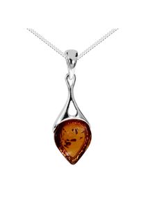 Kette mit Anh&auml;nger OSTSEE-SCHMUCK "- Ditte - Silber 925/000 - Bernstein" Gr. 45, silber (silber 925, silberfarben, wei&szlig;), Schmuck_Sets, Damen, 45, Silber 925 (Sterlingsilber), Kette mit Anh&auml;nger