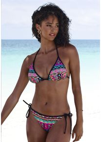 Triangel-Bikini Buffalo, Damen, Gr. 38, Cup A/B, pink (pink bedruckt), Microfaser, bedruckt, Bikini-Sets Triangel-Bikini, mit farbenfrohen Design