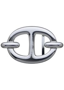 G&uuml;rtelschnalle RETTUNGSRING G&Uuml;RTEL, Damen, silber (silberfarben), Obermaterial: 100% Metall, unifarben, G&uuml;rtel G&uuml;rtelschnalle, Wechselschnalle &raquo;Chic Silber&laquo;