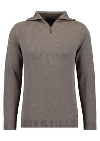 Troyer Ragman, Herren, Gr. 58, braun (camel), Strick, 100% Baumwolle, hoch geschlossener Ausschnitt, Pullover Troyer
