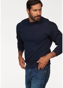 Sweatshirt Fruit of the Loom, Herren, Gr. 3XL (64/66), blau (marine), angeraute Sweatware, Obermaterial: 80% Baumwolle, 20% Polyester, unifarben, schmal h&uuml;ftlang, Rundhals, Rippb&uuml;ndchen, Sweatshirts Sweatshirt, im unifarbenen Design, Topseller