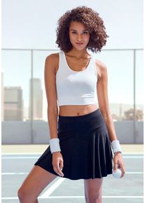 Skort Vivance ACTIVE, Damen, Gr. XS (32/34), schwarz, Single Jersey, Obermaterial: 95% Viskose, 5% Elasthan, unifarben, Basic, l&auml;ssig geschnitten ca. Mitte Oberschenkel, R&ouml;cke Skort, Tellerrock mit integrierter Shorts f&uuml;r Fitness, Sport und Freizeit, Topseller