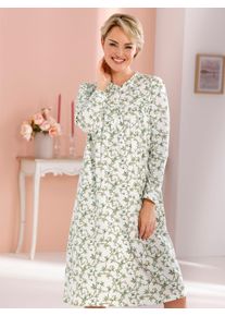 w&auml;schepur Nachthemd W&Auml;SCHEPUR "Nachthemd", Damen, Gr. 48/50, Normalgr&ouml;&szlig;en, orange (wei&szlig;, papaya, bedruckt), 100% Baumwolle, bedruckt, gebl&uuml;mt, gemustert, mehrfarbig, Kleider Nachthemd