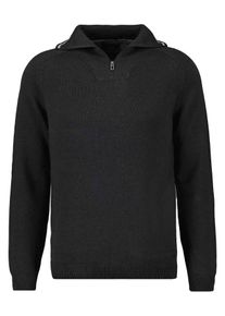 Troyer Ragman, Herren, Gr. 54, grau (anthrazit), Strick, 100% Baumwolle, hoch geschlossener Ausschnitt, Pullover Troyer