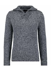Troyer Ragman, Herren, Gr. 56, grau (asphalt, 018), Strick, 100% Baumwolle, hoch geschlossener Ausschnitt, Pullover Troyer