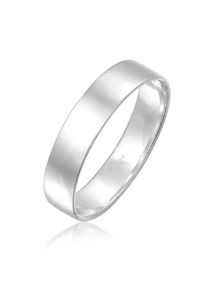 Silberring Elli Premium "Ring Bandring Trauring Basic 585 Wei&szlig;gold" Gr. 54, wei&szlig;, Fingerringe, Damen, 54, Wei&szlig;gold 585, Silberring
