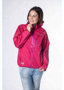 Regenjacke DEPROC Active "DURELL WOMEN", Damen, Gr. M (40), pink, 100% Polyester, figurbetont, mit verstellbarem Klettverschluss, Jacken Regenjacke, auch in Gro&szlig;en Gr&ouml;&szlig;en erh&auml;ltlich