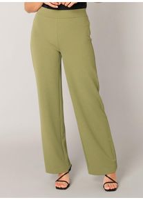 Treggings Base Level "Yarah", Damen, Gr. 46, L&auml;nge 30, gr&uuml;n, Web, Obermaterial: 97% Polyester, 3% Elasthan, unifarben, loose fit lang, Hosen Treggings, mit elastischem Bund