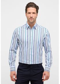 Langarmhemd Eterna "MODERN FIT", Damen, Gr. 45, Normalgr&ouml;&szlig;en, smaragd, Twill, 100% Baumwolle, tailliert, Manschette, Hemden Langarmhemd, NON IRON (b&uuml;gelfrei)