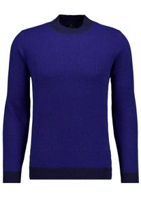 Rundhalspullover Ragman, Herren, Gr. 48, marineblau, Strick, 90% Wolle 10% Baumwolle, Pullover Rundhalspullover