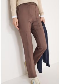 Stoffhose Cecil "Style Tracey", Damen, Gr. XXL (46), L&auml;nge 28, urban taupe, Web, Obermaterial: 82% Polyester, 18% Elasthan, unifarben, normal lang, Hosen Stoffhose, mit Stretch und elastischem Bund