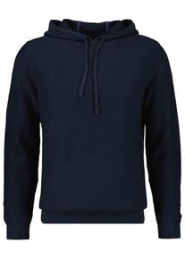 Rundhalspullover Ragman, Herren, Gr. 52, blau (marineblau), Feinstrick, 100% Baumwolle, ohne Ausschnitt, Pullover Rundhalspullover