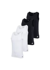 Unterhemd adidas originals "Unterhemd Tank Top Active Flex Cotton 4PK 4er Pack", Herren, Gr. L, N-Gr, bunt (schwarz, wei&szlig;), Obermaterial: 95% Baumwolle CO. 5% Elasthan EL., Unterhemden Unterhemd
