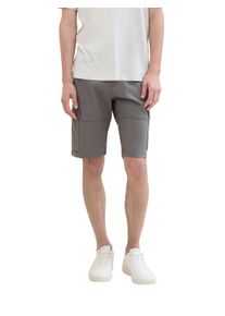 Bermudas Tom Tailor, Herren, Gr. 29, N-Gr, grau (castlerock grau), Obermaterial: 97% Baumwolle, 3% Elasthan, unifarben, regular fit kniefrei, Hosen Bermudas, Sommerhose