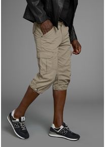 MAN'S WORLD Cargobermudas MAN'S WORLD, Herren, Gr. 46, N-Gr, gr&uuml;n (hellkhaki), Obermaterial: 100% Baumwolle, unifarben, regular fit knieumspielend, Hosen Cargobermudas, in 3/4-L&auml;nge, Topseller