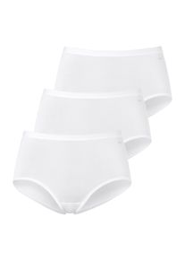 Taillenslip Mey "Lights", Damen, Gr. 52, wei&szlig;, Single Jersey, Obermaterial: 55% Baumwolle, 40% Viskose, 5% Elasthan, k&ouml;rpernah, Unterhosen Taillenslip, ohne st&ouml;rende Seitenn&auml;hte