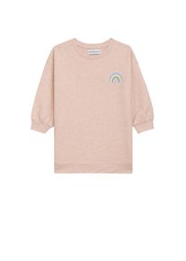 Sweatkleid DANAMADE "DANAMADE Dresses Sweatshirt Dress", M&auml;dchen, Gr. 134, EURO, beige, 95% Baumwolle, 5% Elasthan, Kleider Sweatkleid