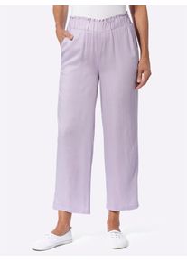 Culotte Classic Basics, Damen, Gr. 46, Normalgr&ouml;&szlig;en, lila (flieder), 100% Viskose, unifarben, 7/8-L&auml;nge, Hosen Culotte