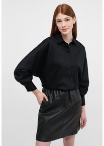 Shirtbluse Eterna "OVERSIZE FIT", Damen, Gr. 38, schwarz, 95% cotton, 5% Elasthan, Blusen Shirtbluse