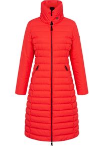 Steppmantel LPO "GILMOUR MELVILLE II LONG WOMEN", Damen, Gr. 34 (XS), rot, 100% Polyester, mit Gummizug, M&auml;ntel Steppmantel, mit hohem Stehkragen