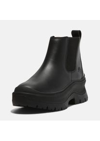 Chelseaboots Timberland "ROXIE LANEMID CHELSEA BOOT", Damen, Gr. 39,5, schwarz (schwarz full grain), Leder, Schuhe Chelseaboots, Stiefelette, Winterschuhe, Ankle Boots