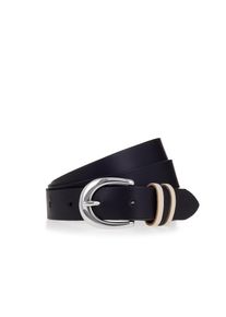 Lederg&uuml;rtel Tamaris, Damen, Gr. 80, schwarz, Rindsleder, G&uuml;rtel Lederg&uuml;rtel, mit Dreifach-Schlaufe verziert