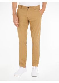 Chinohose Tommy Jeans "TJM SCANTON CHINO PANT", Herren, Gr. 30, L&auml;nge 32, gr&uuml;n (classic khaki), Web, Obermaterial: 98% Baumwolle, 2% Elasthan, k&ouml;rpernah normal, Hosen Chinohose, mit Markenlabel