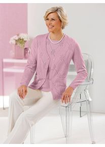 Cardigan CLASSIC, Damen, Gr. 52, rosa (ros&eacute;), 100% Polyacryl, unifarben, Strickjacken Cardigan