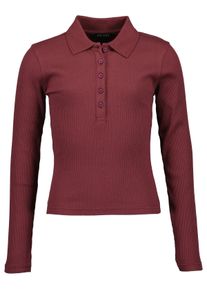 Langarmshirt Blue Seven "Blue Seven Langarmshirt", M&auml;dchen, Gr. 176, lila (3701, aubergine), 50% Modal, 45% Baumwolle, 5% Elasthan, normal, V-Ausschnitt, Shirts Langarmshirt