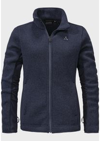 Sch&ouml;ffel Fleecejacke SCH&Ouml;FFEL "ZipIn Fleece Oberau L", Damen, Gr. 40, blau (8820, blau), Oberstoff Rumpf: 100% Polyester Oberstoff Seitenteile: 86% Polyester 14% Elasthan Futter &Auml;rmel: 100% Polyester, regular fit, hoch geschlossener Ausschnitt, Jacken Fleecejacke