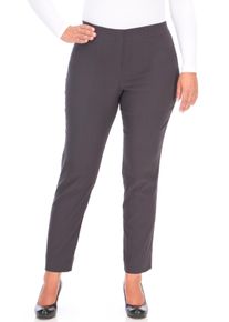 Stoffhose KjBRAND "Susie XS Ankle Bengaline", Herren, Gr. 42, N-Gr, grau (anthrazit), Web, Obermaterial: 80% Viskose, 17% Polyamid, 3% Elasthan, skinny fit kn&ouml;chellang, Hosen Stoffhose, Sommerhose mit Schlupfbund